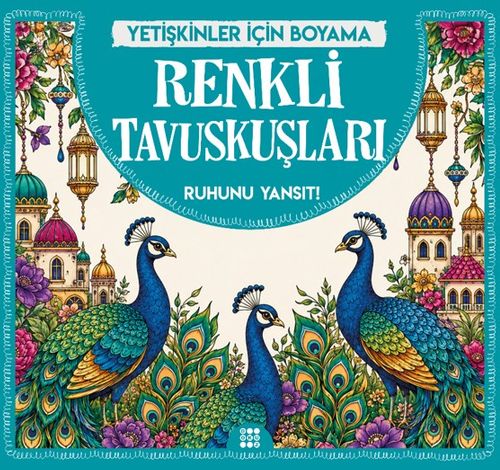 Renkli Tavuskuşlar / Yetişkinler İçin Boyama