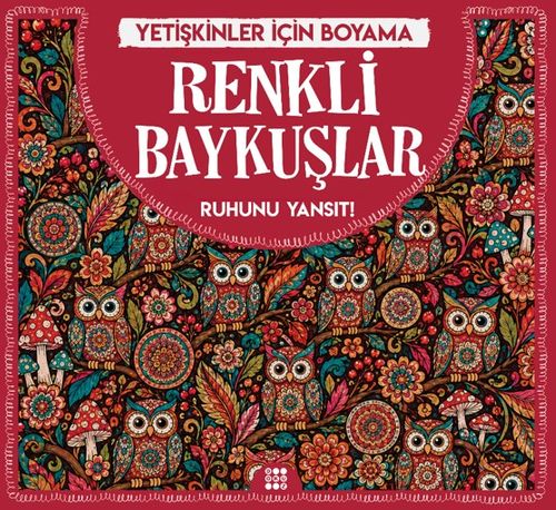 Renkli Baykuşlar / Yetişkinler İçin Boyama