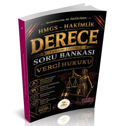 HUKAL HMGS-Hakimlik Derece Vergi Hukuku Soru Bankası