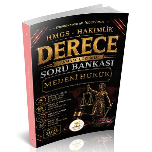 HUKAL HMGS-Hakimlik Derece Medeni Hukuk Soru Bankası