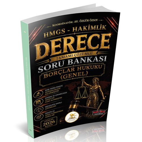 HUKAL HMGS-Hakimlik Derece Borçlar Hukuku Genel Hükümler Soru Bankası