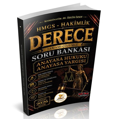 HUKAL HMGS-Hakimlik Derece Anayasa Hukuku Anayasa Yargısı Soru Bankası