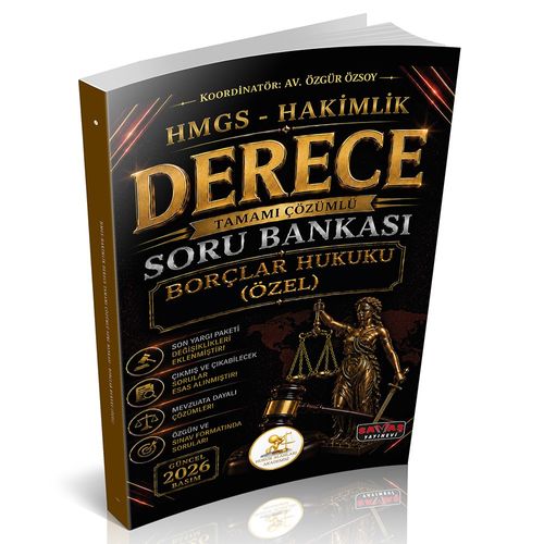 HUKAL HMGS-Hakimlik Derece Borçlar Hukuku Özel Hükümler Soru Bankası