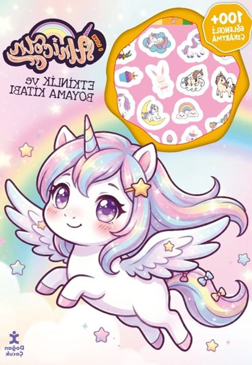 Unicorn Çok Çıkartmalı Boyama Kitabı