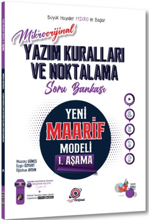 Yazım Kuralları ve Noktalama Maarif Model Soru Bankası