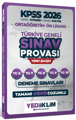 2026 KPSS Ortaöğretim Ön Lisans GY-GK Türkiye Geneli Sınav Provası Tıpkı Basım 6-7-8-9-10 Deneme Sınavları Tamamı Video Çözümlü