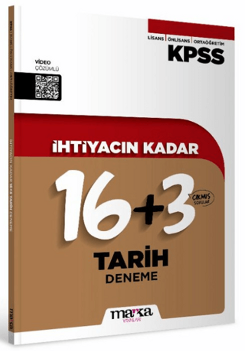 KPSS İhtiyacın Kadar Tarih 16+3 Deneme