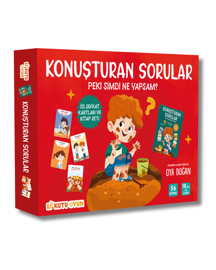Konuşturan Sorular - Peki Şimdi Ne Yapsam? (Öz Şefkat Kartları ve Kitap Seti)
