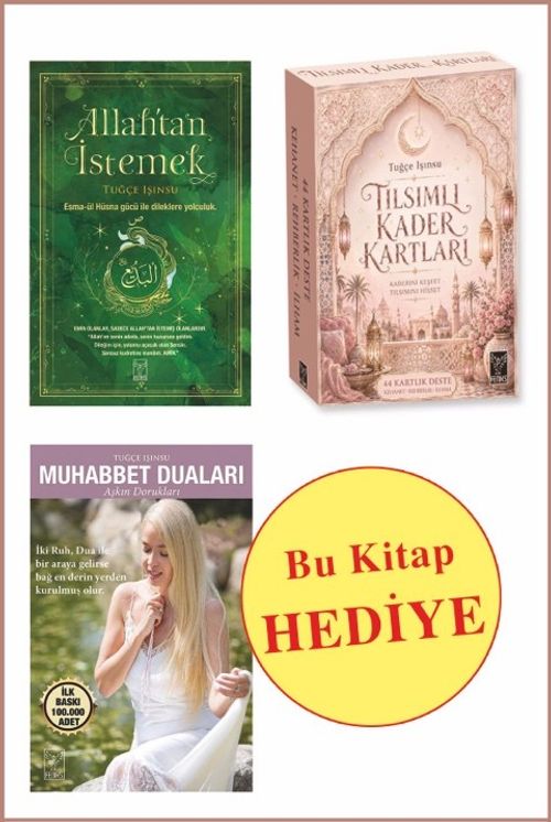 Tılsımlı Kader Kartları-Allah'tan İstemek (3'lü Set) (Muhabbet Duaları Kitabı Hediye)