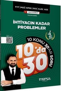 KPSS MEB-AGS YKS TYT MSÜ DGS ALES İhtiyacın Kadar Problemler Kampı 10 da 30 Soru Bankası