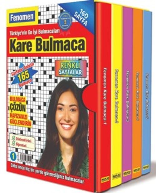 Fenomen Kare Bulmaca Seti (5 Kitap)