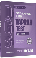 2027 DGS Sayısal - Sözel Yetenek Çek Kopart Yaprak Test