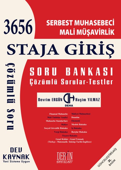SMMM Staja Giriş Soru Bankası