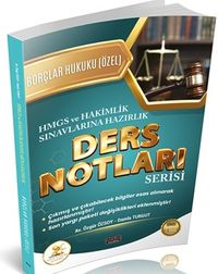 HUKAL HMGS-Hakimlik Borçlar Hukuku Özel Hükümler Ders Notları
