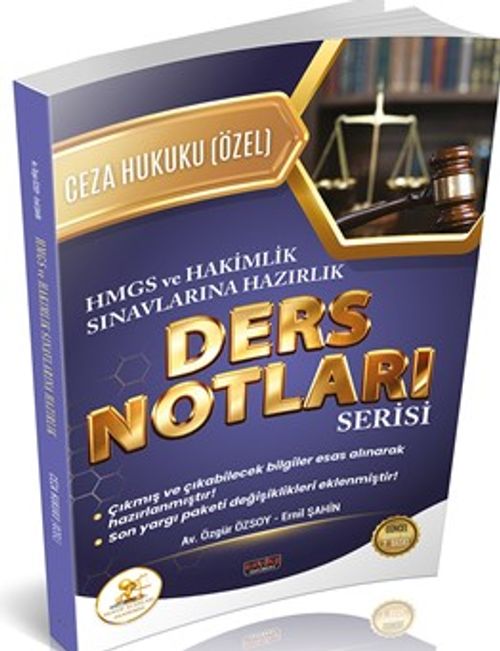 HUKAL HMGS-Hakimlik Ceza Hukuku Özel Hükümler Ders Notları