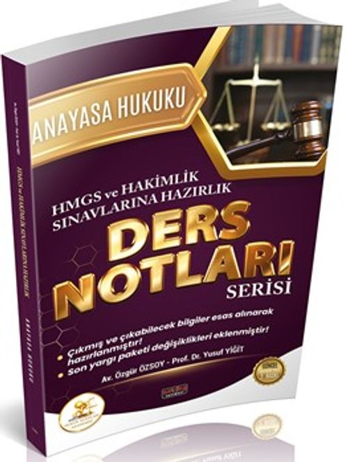 HUKAL HMGS-Hakimlik Anayasa Hukuku Ders Notları