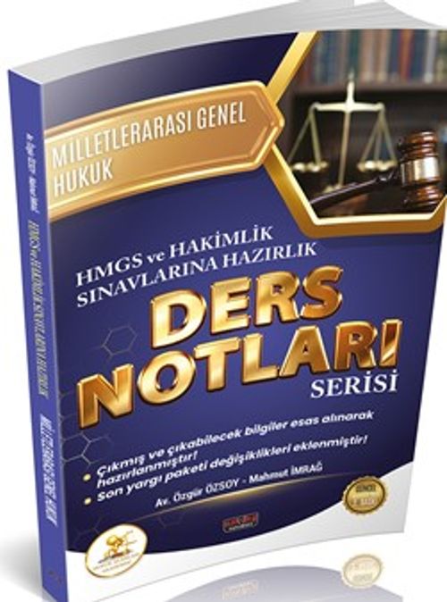 HUKAL HMGS-Hakimlik Milletlerarası Genel Hukuk Ders Notları