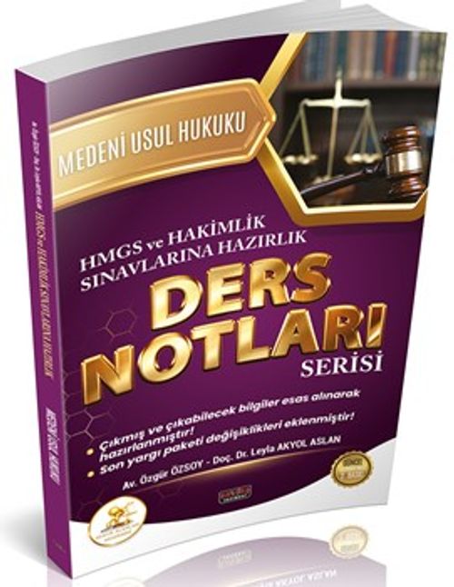 HUKAL HMGS-Hakimlik Medeni Usul Hukuku Ders Notları