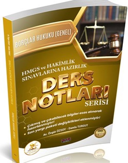 HUKAL HMGS-Hakimlik Borçlar Hukuku Genel Hükümler Ders Notları