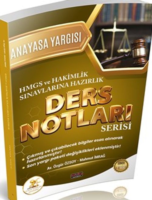 HUKAL HMGS-Hakimlik Anayasa Yargısı Ders Notları