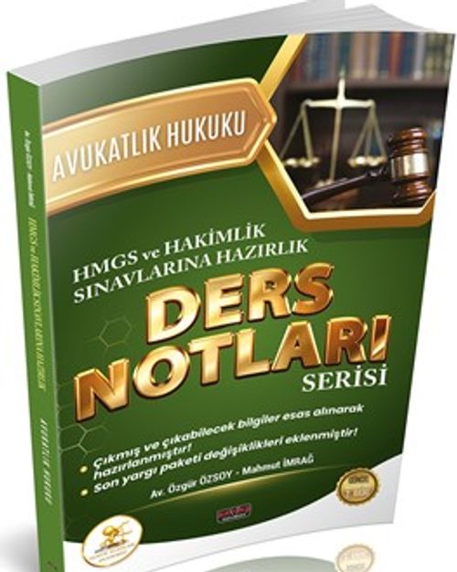 HUKAL HMGS-Hakimlik Avukatlık Hukuku Ders Notları