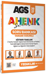 2027 AGS Ahenk Serisi Eğitimin Temelleri Tamamı Çözümlü Soru Bankası