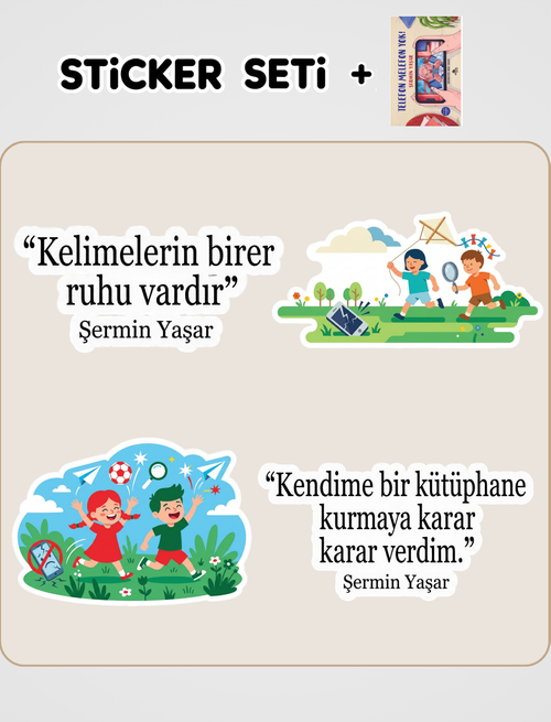 Telefon Melefon Yok ve Sticker Seti