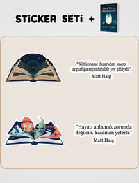 Gece Yarısı Kütüphanesi ve Sticker Seti