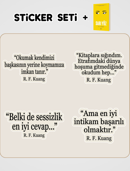 Sarı Yüz ve Sticker Seti