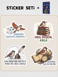 Kınalı Serçe ve Sticker Seti
