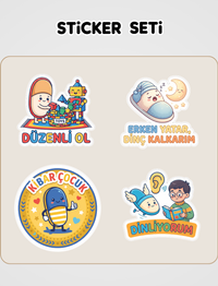 Uçan Anne Terliği Sticker Seti
