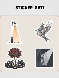 Sıfır Noktasındaki Kadın Sticker Seti