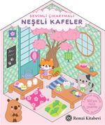 Sevimli Çıkartmalı Neşeli Kafeler