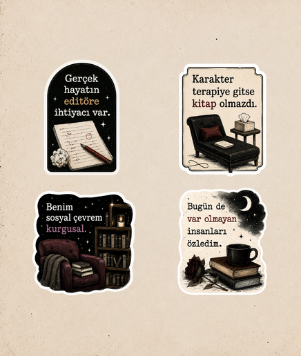 Kocamın Karısı Kitabı Sticker Seti