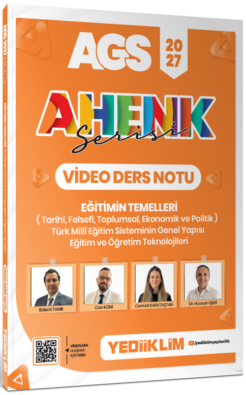 2027 AGS Ahenk Serisi Eğitimin Temelleri  ve Temel Kavramlar, Türk Milli Eğitim Sisteminin Genel Yapısı, Eğitim ve Öğrenme Teknolojileri Video Ders Notu