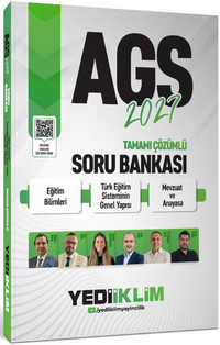 2027 AGS  Eğitim Bilimleri Türk Eğitim Sisteminin Genel Yapısı Mevzuat ve Anayasa Tamamı Çözümlü Soru Bankası