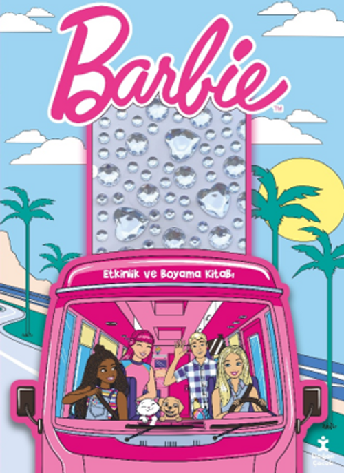 Barbie / Taşlı Çıkartmalarla Etkinlik ve Boyama Kitabı