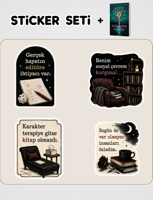 Kocamın Karısı Kitabı ve Sticker Seti