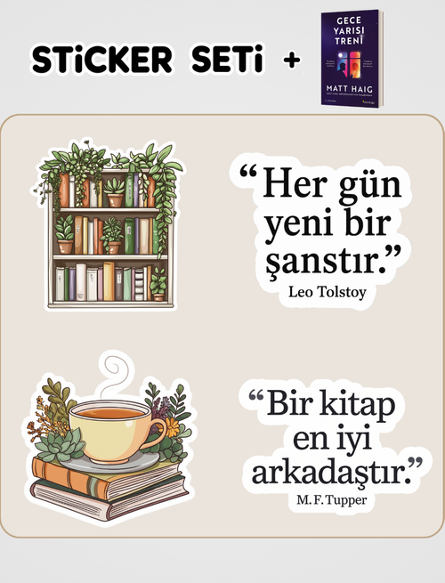Gece Yarısı Treni Kitabı ve Sticker Seti