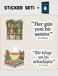 Gece Yarısı Kütüphanesi Kitabı ve Sticker Seti