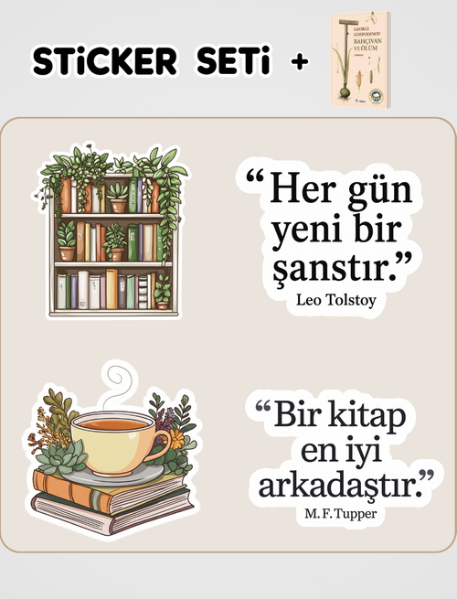Bahçıvan ve Ölüm Kitabı ve Sticker Seti