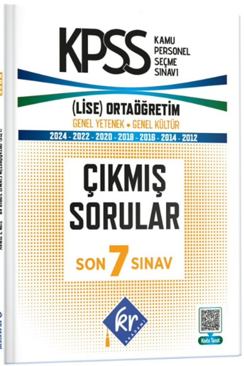 KPSS Lise - Ortaöğretim ÖSYM Çıkmış Soru Tıpkı Basım Son 7 Yıl Video Çözümlü Kitapçıkları