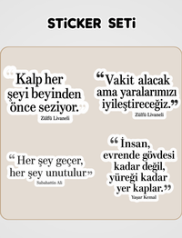 Türk Edebiyatı Sticker Seti
