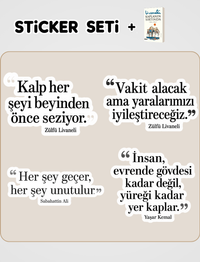 Kaplanın Sırtında Kitabı ve Sticker Seti