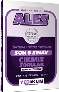 ALES Sayısal Sözel Yetenek Tamamı Çözümlü Son 6 Sınav Çıkmış Sorular