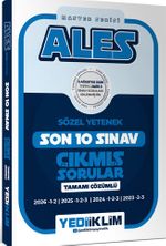 ALES Sözel Yetenek Tamamı Çözümlü Son 10 Sınav Çıkmış Sorular