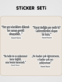 Algernon'a Çiçekler Kitabı Sticker Seti