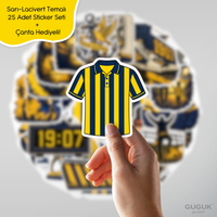 Sarı-Lacivert Sticker Seti