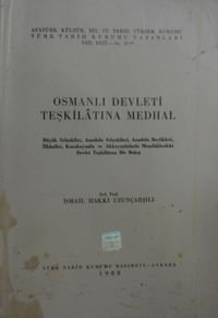 Osmanlı Devleti Teşkilatına Medhal (Kod:13-Z-188)