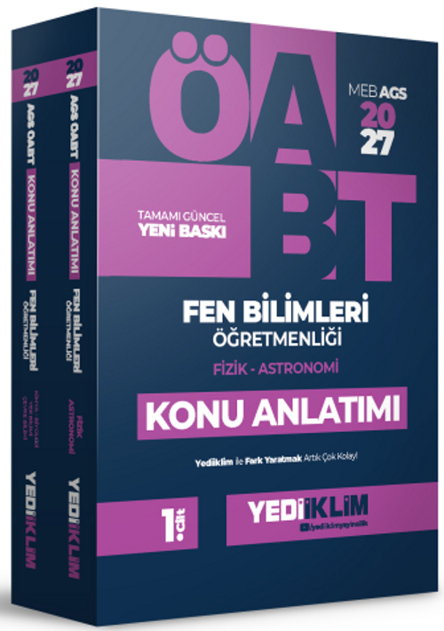 2027 MEB AGS ÖABT Fen Bilimleri Öğretmenliği Konu Anlatımı 2 Cilt